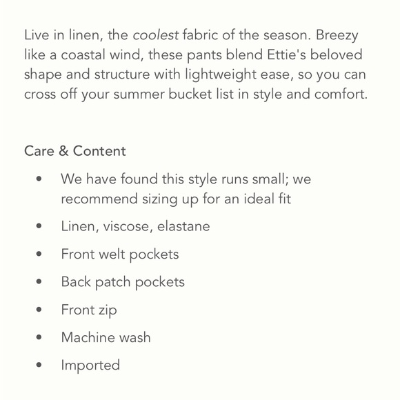 Anthropologie The Ettie High-Rise Crop Wide-Leg Pants by Maeve: Linen Edition 27 - Picture 9 of 9